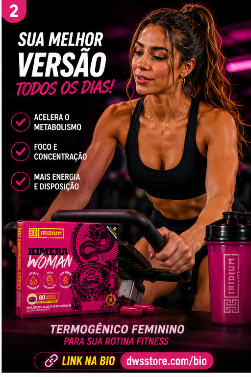 Kimera Woman 60 comps - Termogênico Feminino - Iridium Labs